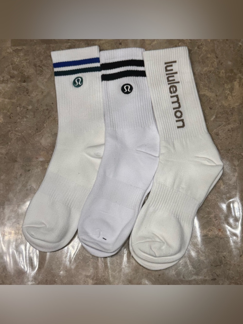 Women’s Lululemon Athletica Socks 
3 pairs Size Medium 
Daily Essential Socks